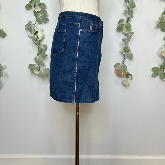 Burberrys Of London Blue Label Denim Skirt - Picture 6 of 7